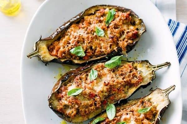 Bolognese Stuffed Eggplants recipe pic